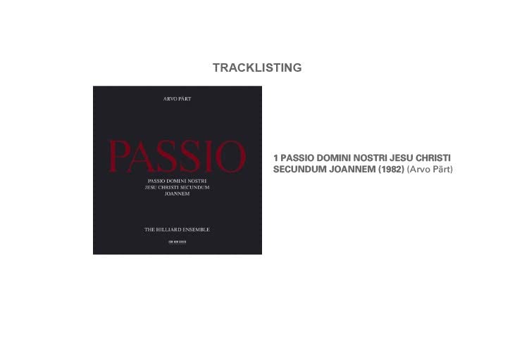 Arvo Part - Passio - CD image 2