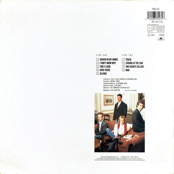 Level 42 - Staring At The Sun - Used Vinyl Record image 2