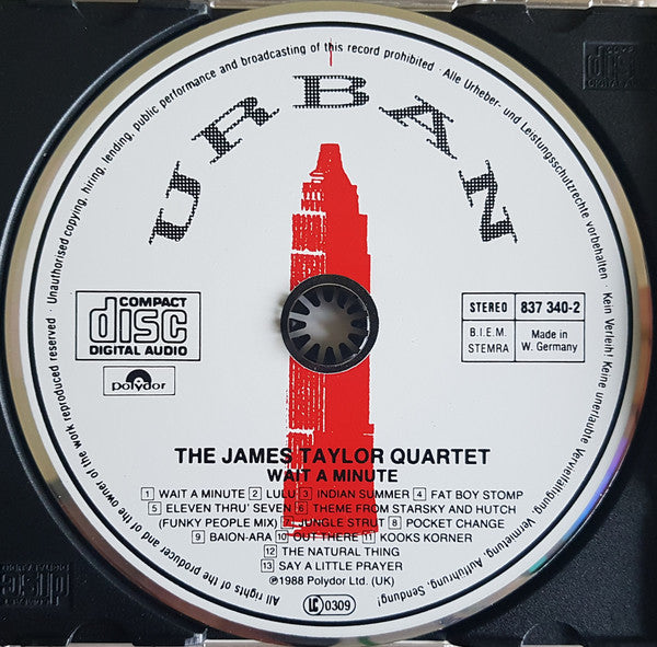 James Taylor Quartet - Wait A Minute - Used CD image 3