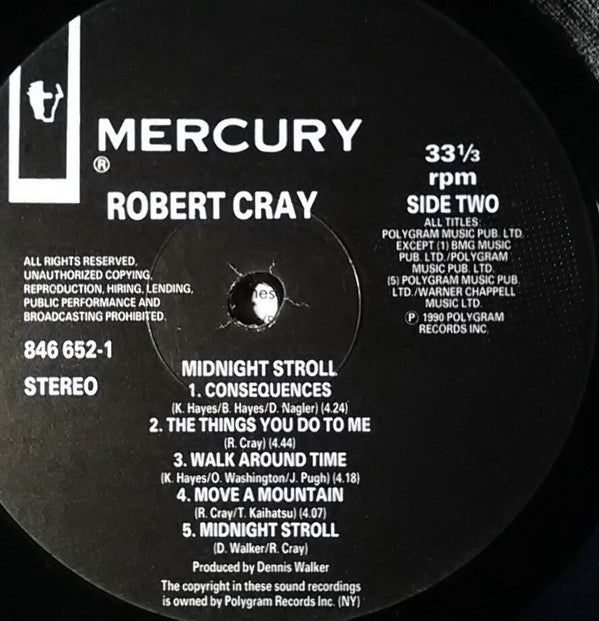 Robert Cray - Midnight Stroll - Used Vinyl Record image 4