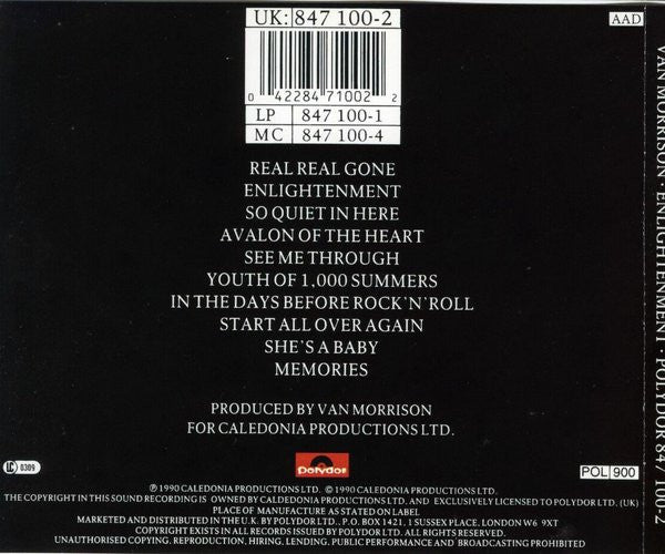 Van Morrison - Enlightenment - Used CD image 2