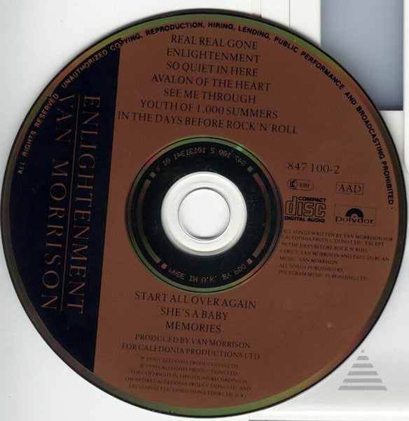 Van Morrison - Enlightenment - Used CD image 3