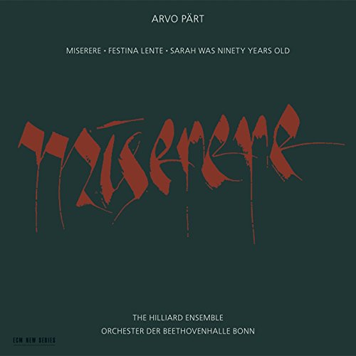 Arvo Part - Miserere - CD image 1