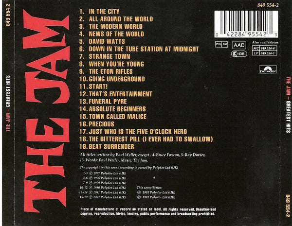 Jam - Greatest Hits - Used CD image 3