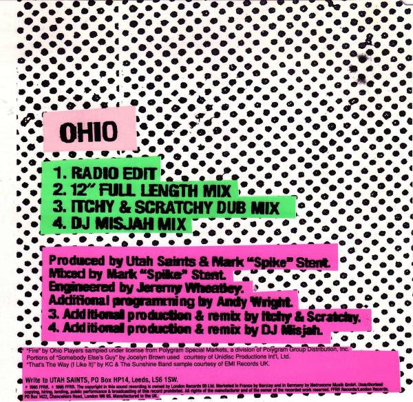 Utah Saints - Ohio - Used CD image 6