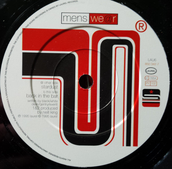 Menswear - St@rdust - Used Vinyl Record 7" image 5