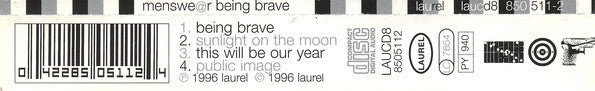 Menswear - Being Brave - Used CD image 7