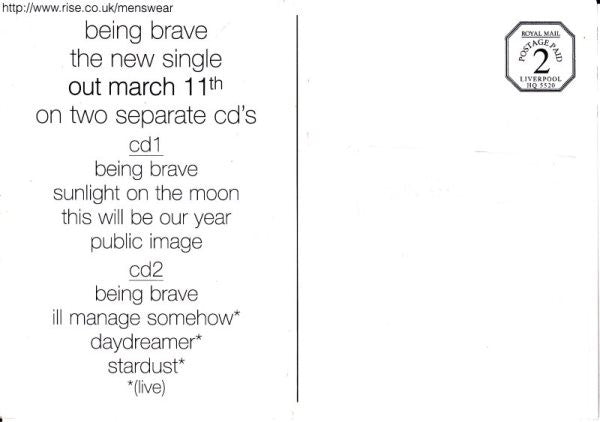 Menswear - Being Brave - Used CD image 10