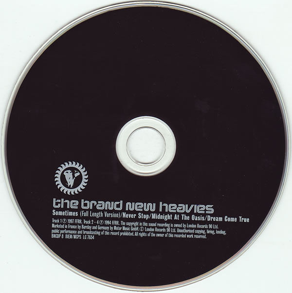 Brand New Heavies - Sometimes - Used CD image 2