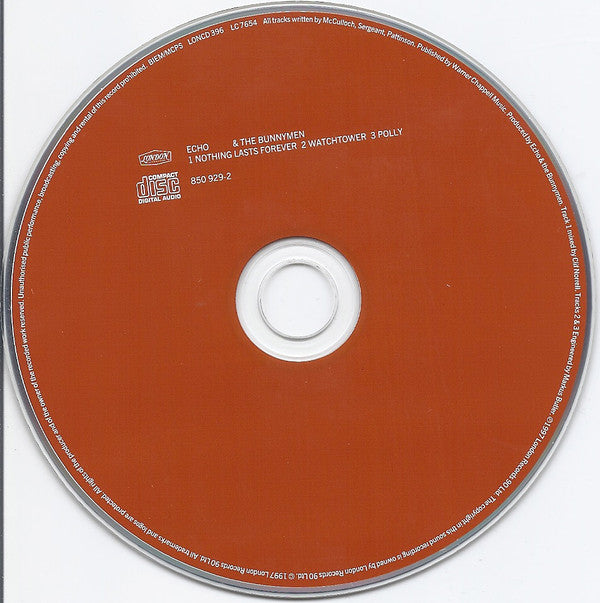 Echo & The Bunnymen - Nothing Lasts Forever - Used CD image 6