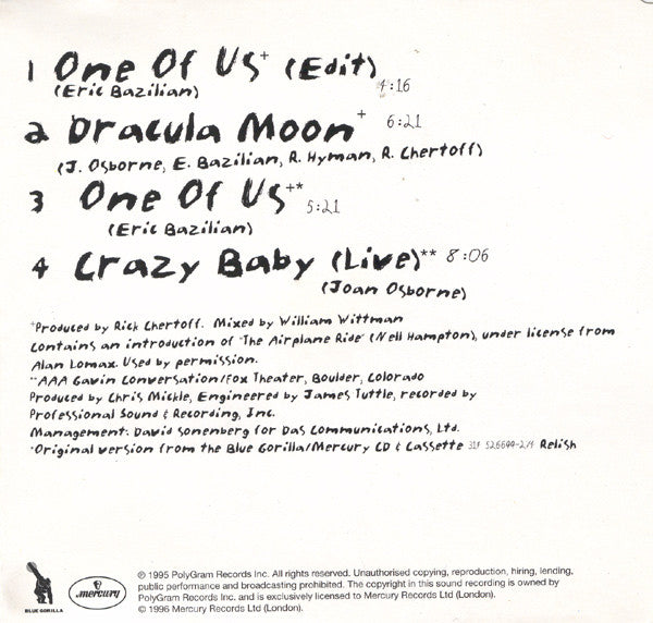 Joan Osborne - One Of Us - Used CD image 3