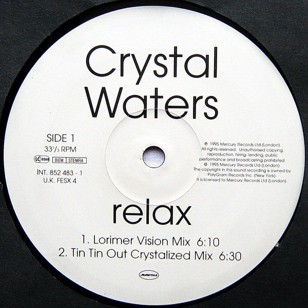 Crystal Waters - Relax - Used Vinyl Record 12" image 3