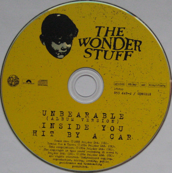 Wonder Stuff - Unbearable - Used CD image 5