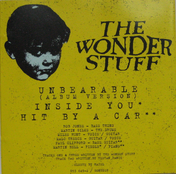 Wonder Stuff - Unbearable - Used CD image 7