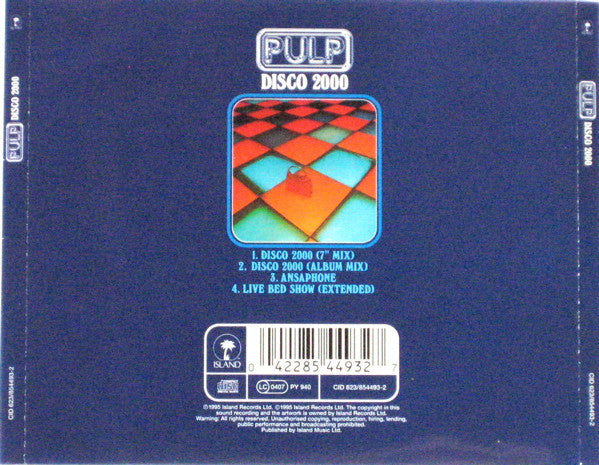 Pulp - Disco 2000 - Used CD image 7