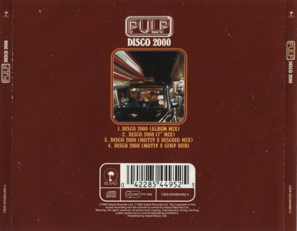 Pulp - Disco 2000 - Part Two - Used CD image 2