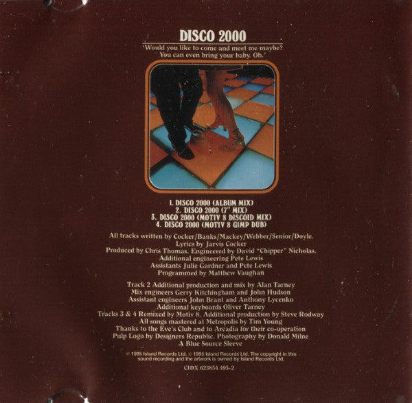 Pulp - Disco 2000 - Part Two - Used CD image 4