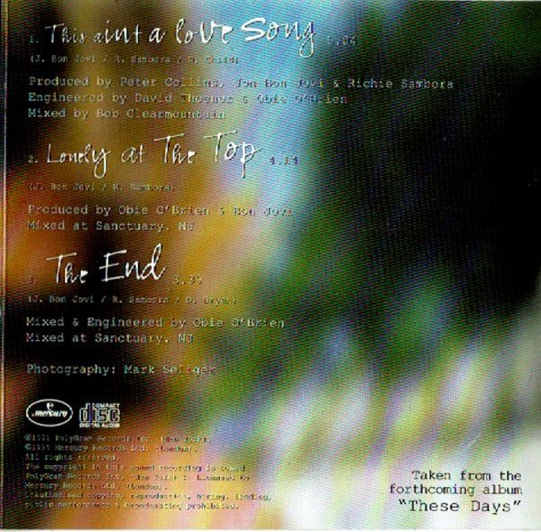 Bon Jovi - This Ain't A Love Song - Used CD image 3