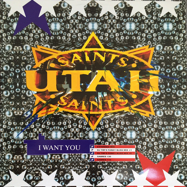 Utah Saints - I Want You - Used Vinyl Record 12" image 1