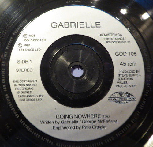 Gabrielle - Going Nowhere - Used Vinyl Record 7" image 8