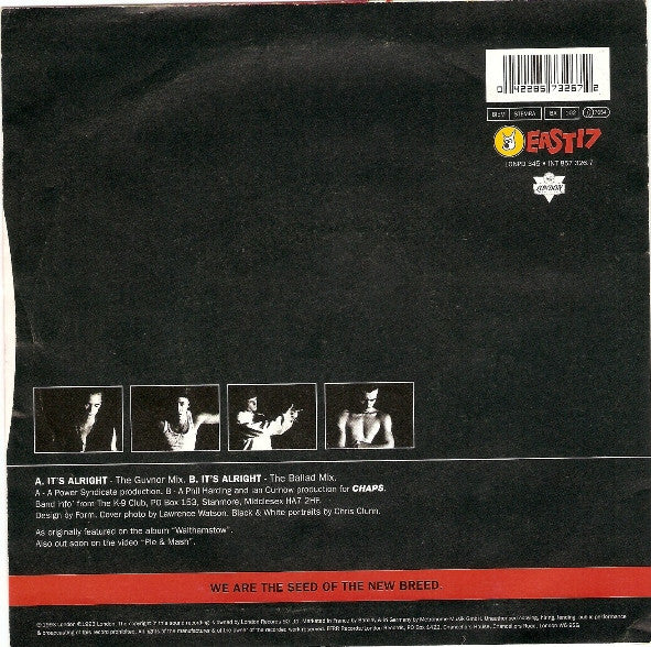 East 17 - It's Alright - Used Vinyl Record 7" image 2