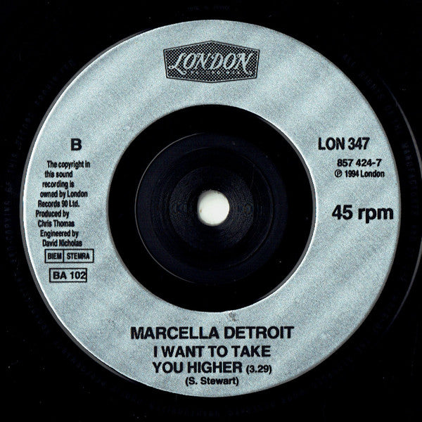 Marcella Detroit - I Believe - Used Vinyl Record 7" image 4