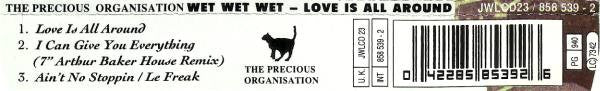 Wet Wet Wet - Love Is All Around - Used CD image 7