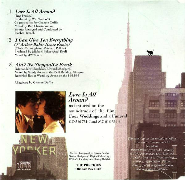 Wet Wet Wet - Love Is All Around - Used CD image 8