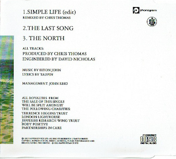 Elton John - Simple Life - Used CD image 3