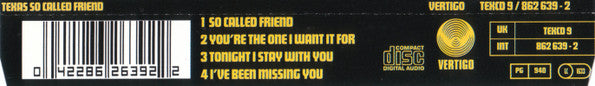 Texas - So Called Friend - Used CD image 2