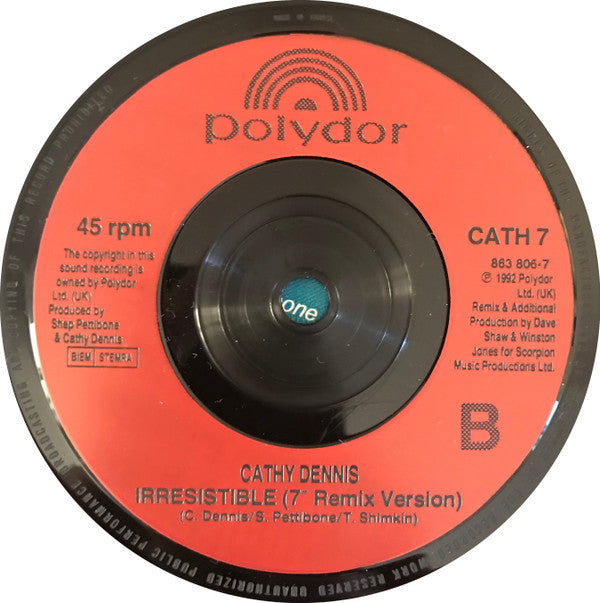 Cathy Dennis - Irresistible - Used Vinyl Record 7" image 7