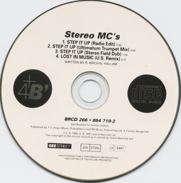 Stereo MC's - Step It Up - Used CD image 9