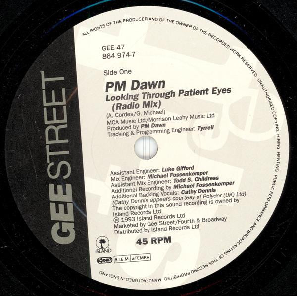 P.M. Dawn - Looking Through Patient Eyes - Used Vinyl Record 7" image 3
