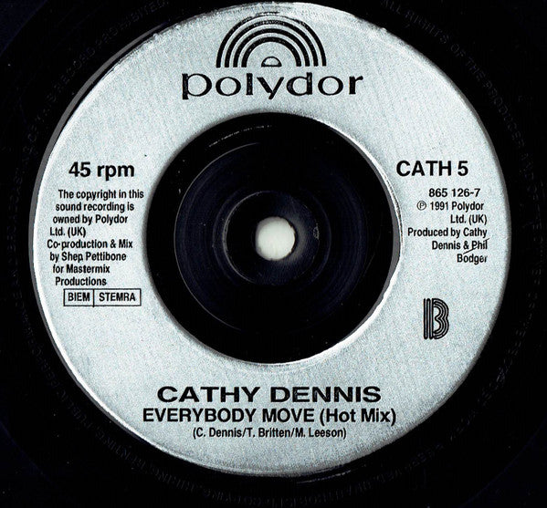 Cathy Dennis - Everybody Move - Used Vinyl Record 7" image 4