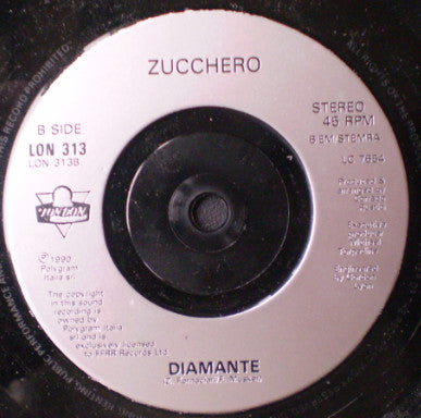 Zucchero - Diamante - Used Vinyl Record 7" image 8