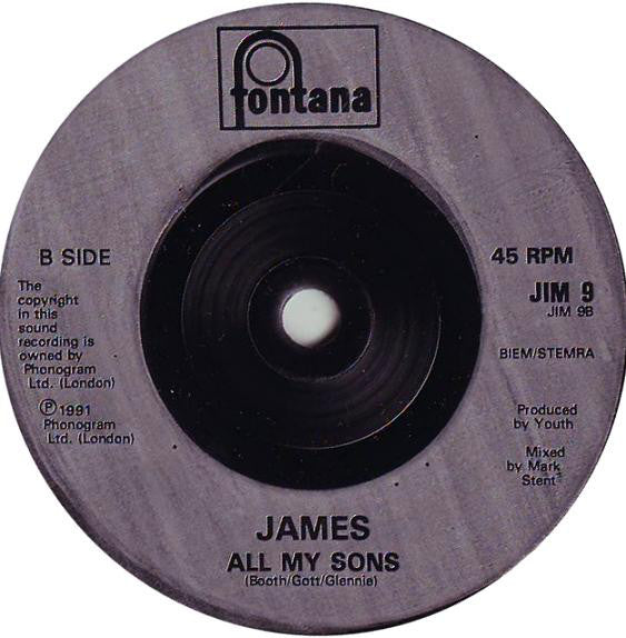 James - Sound - Used Vinyl Record 7" image 4