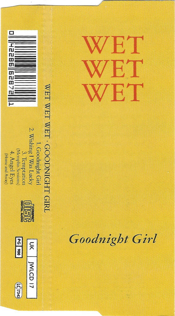 Wet Wet Wet - Goodnight Girl - Used CD image 2