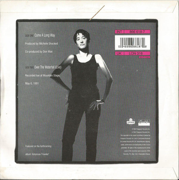Michelle Shocked - Come A Long Way - Used Vinyl Record 7" image 2