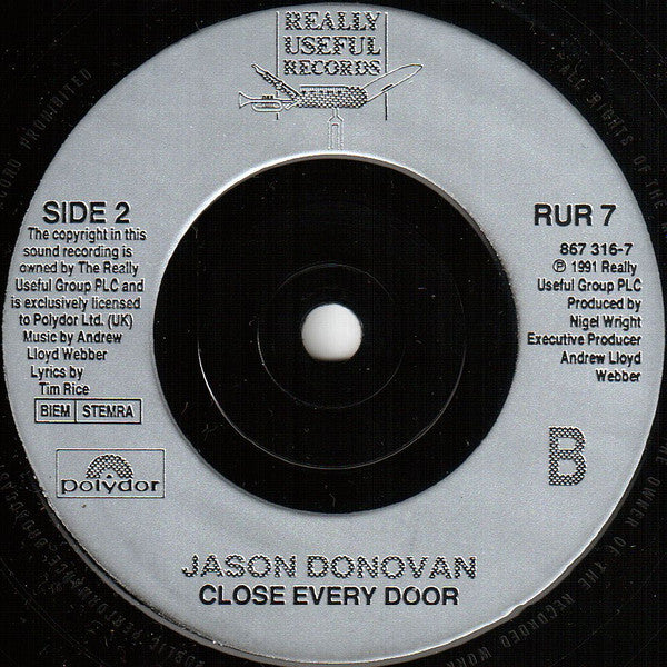 Jason Donovan - Any Dream Will Do - Used Vinyl Record 7" image 9