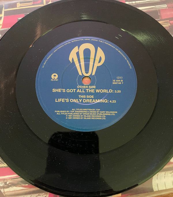 Top - She's Got All The World - Used Vinyl Record 7" image 4