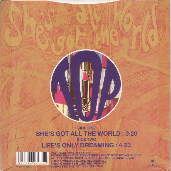 Top - She's Got All The World - Used Vinyl Record 7" image 6