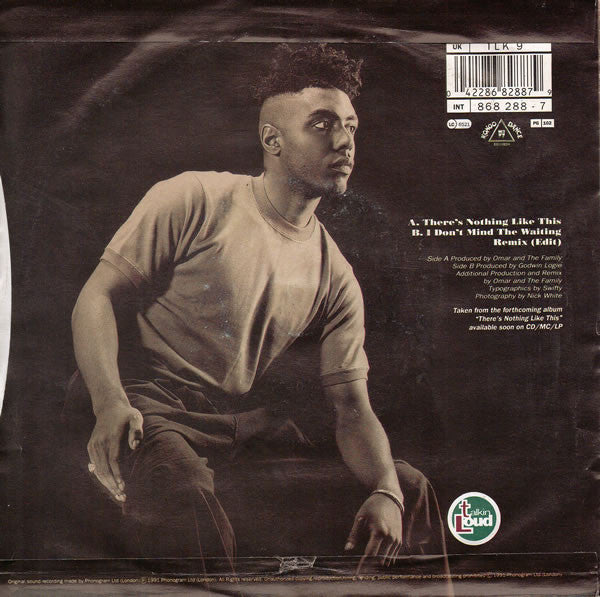 Omar - re's Nothing Like This - Used Vinyl Record 7" image 2