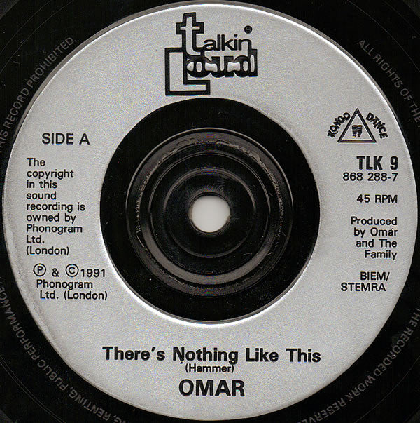 Omar - re's Nothing Like This - Used Vinyl Record 7" image 3
