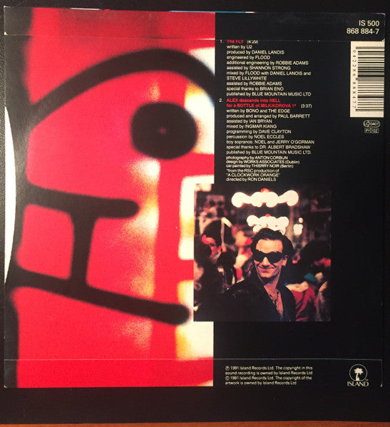 U2 - Fly - Used Vinyl Record 7" image 2