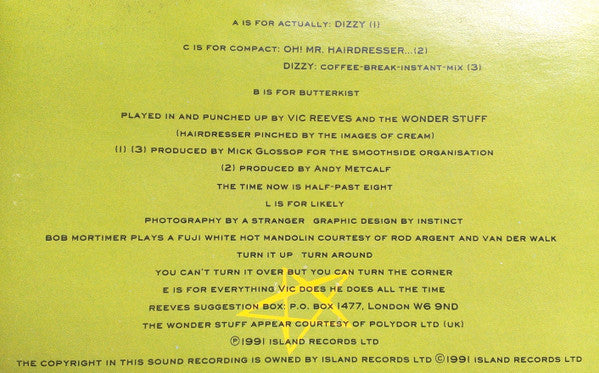 Vic Reeves - Dizzy - Used CD image 5