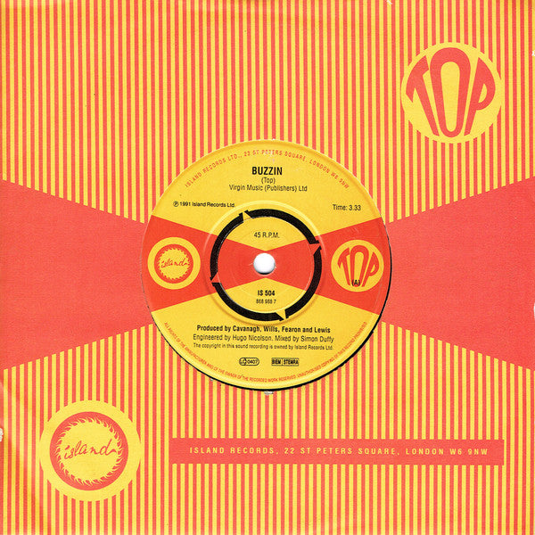 Top - Buzzin - Used Vinyl Record 7" image 1