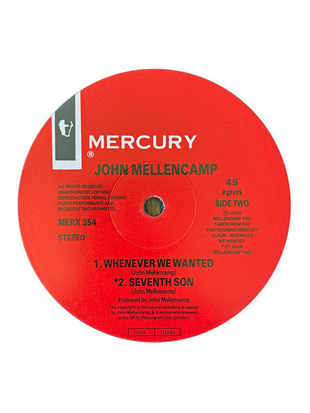 John Cougar Mellenca - Get A Leg Up - Used Vinyl Record 12" image 4