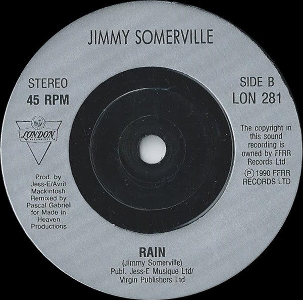 Jimmy Somerville - To Love Somebody - Used Vinyl Record 7" image 4