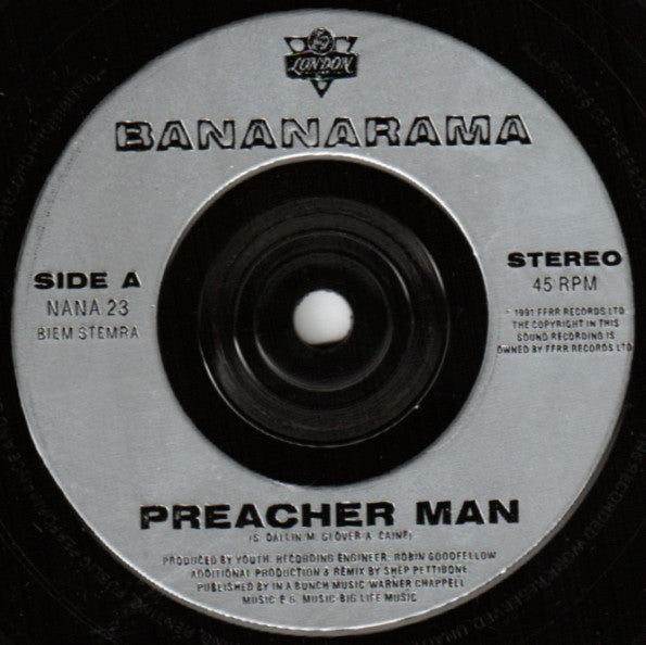 Bananarama - Preacher Man - Used Vinyl Record 7" image 3