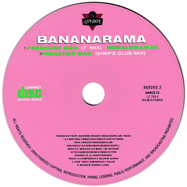 Bananarama - Preacher Man - Used CD image 3